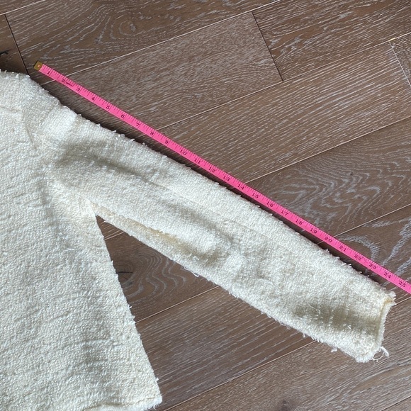 Truth & Pride Cotton Blend Designer Tweed Jacket | Cream | M - Picture 6 of 6